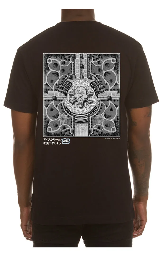 Ice Cream "Estate Garden" SS Black Tee (441-8207)
