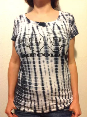 Knick Knack Records 12 Fingers of Doom womens tie dye