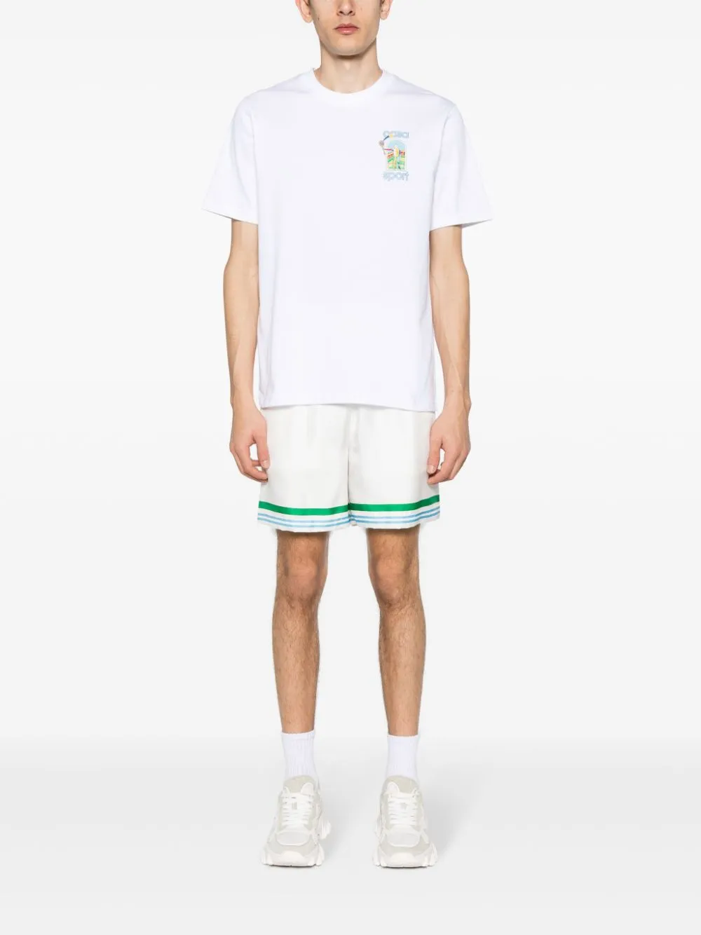 Le Jeu-print cotton T-shirt