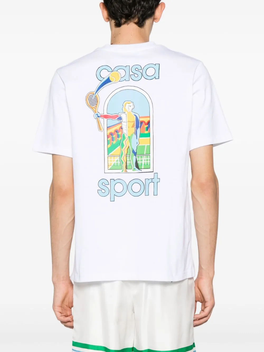 Le Jeu-print cotton T-shirt