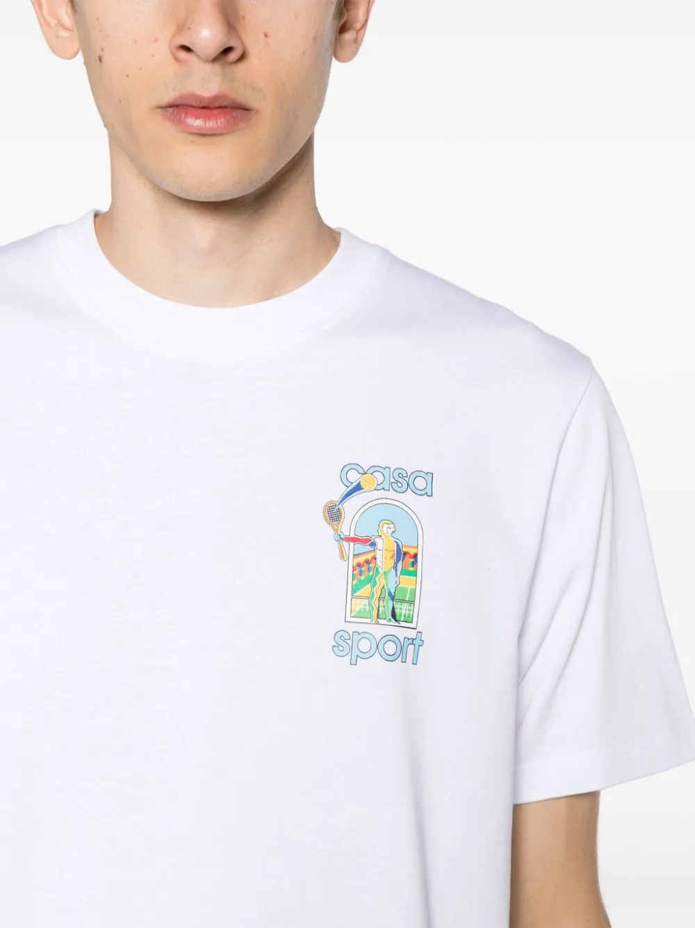 Le Jeu-print cotton T-shirt