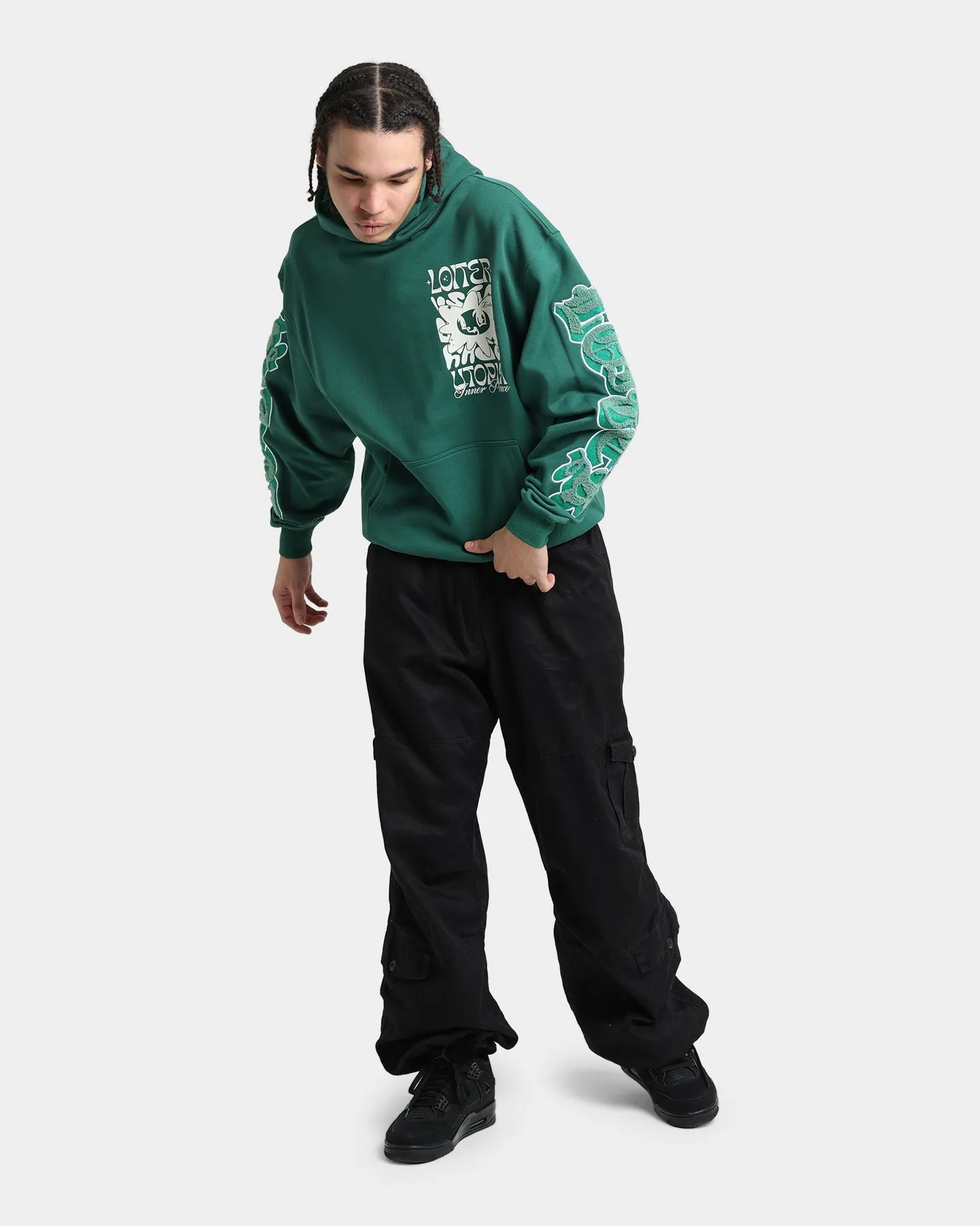 Loiter Fleur Hoodie Green