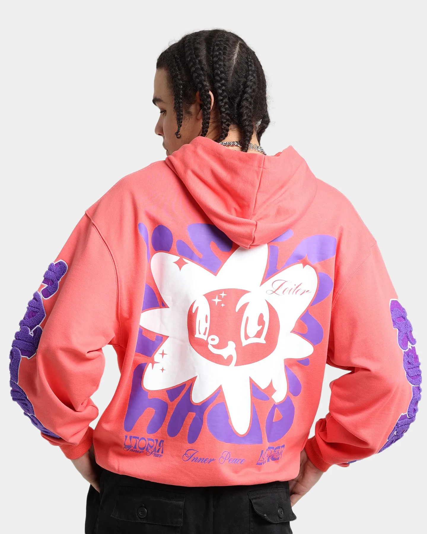 Loiter Fleur Hoodie Pink