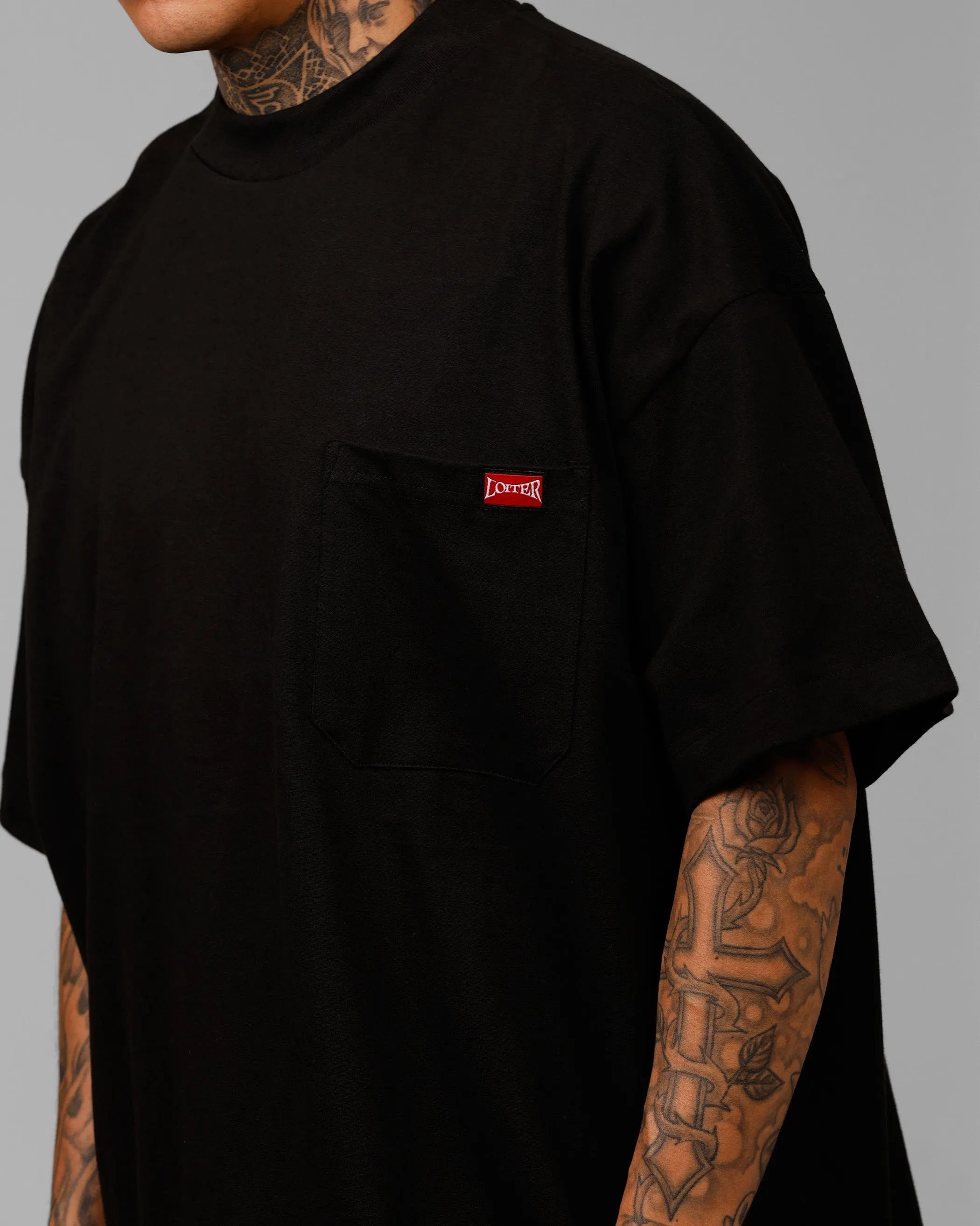 Loiter Star Child Pocket T-Shirt Black