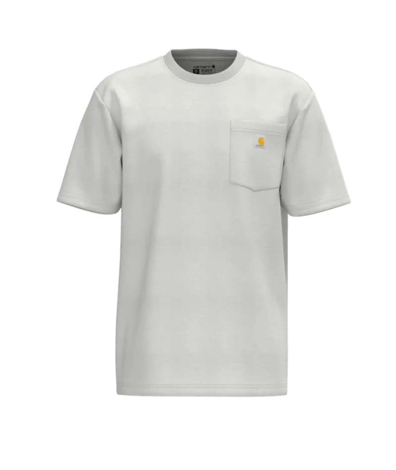 Loose Fit Heavyweight Short-Sleeve Pocket T-Shirt - White