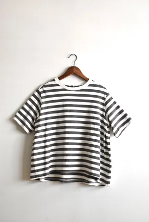 「maillot」border flair s/s Tee -gray- (women)