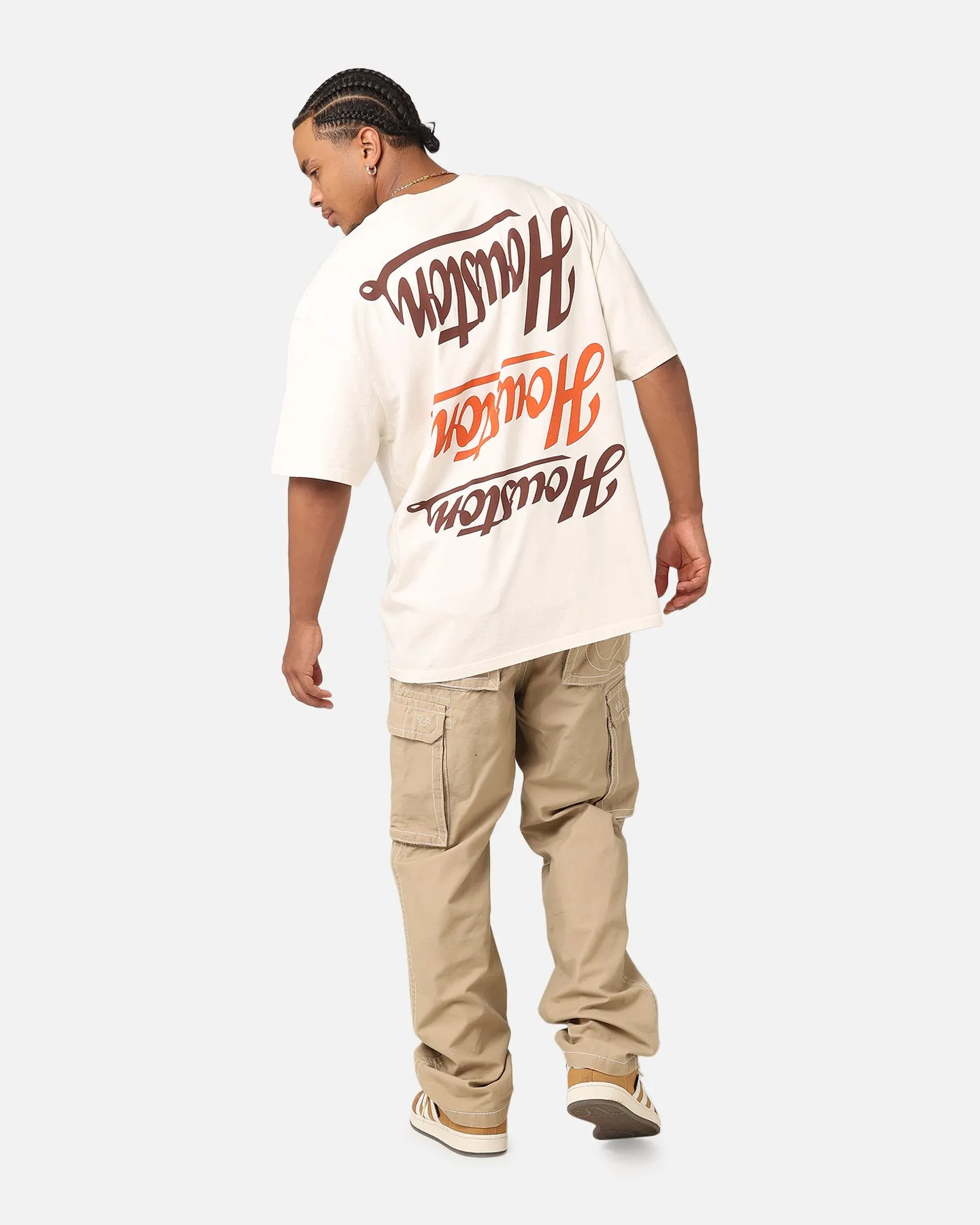 Majestic Athletic Houston Astros Patchwork T-Shirt Ecru