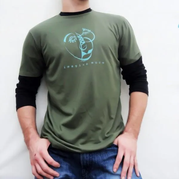 Men's Cubism Face T-shirt - Urban Artistic Flair