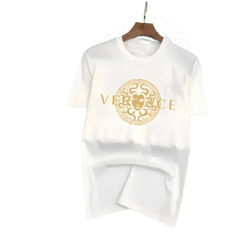 Men's Fashionable Breathable Cotton T-Shirt - Stylish Printed Running Tee, Short-Sleeved Sports Top for Summer