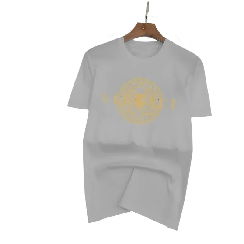 Men's Fashionable Breathable Cotton T-Shirt - Stylish Printed Running Tee, Short-Sleeved Sports Top for Summer