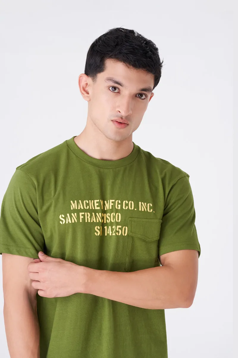 Men's Olive Green Oversized Tee for Everyday Wear