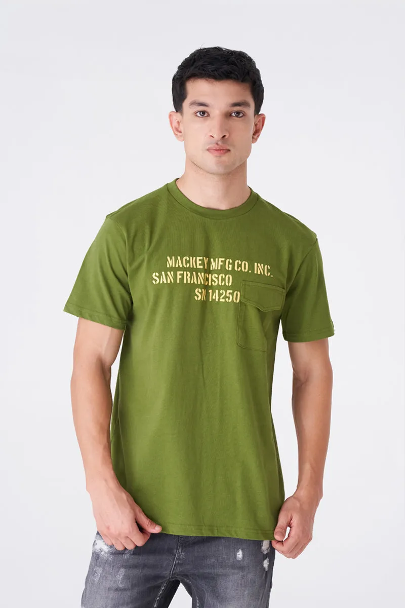 Men's Olive Green Oversized Tee for Everyday Wear