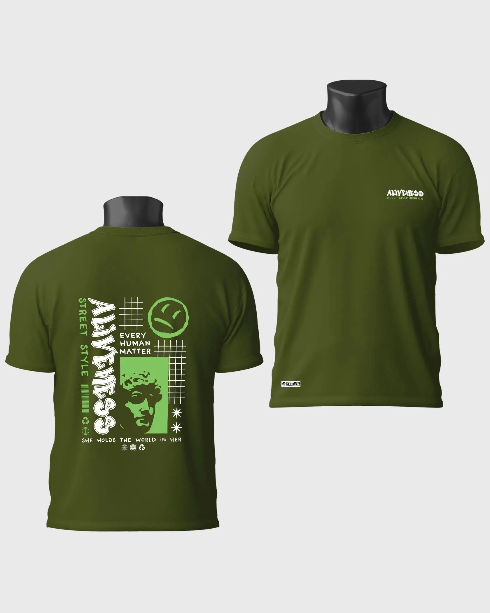 Mens Regular Tshirt Funky Funky Aliveness