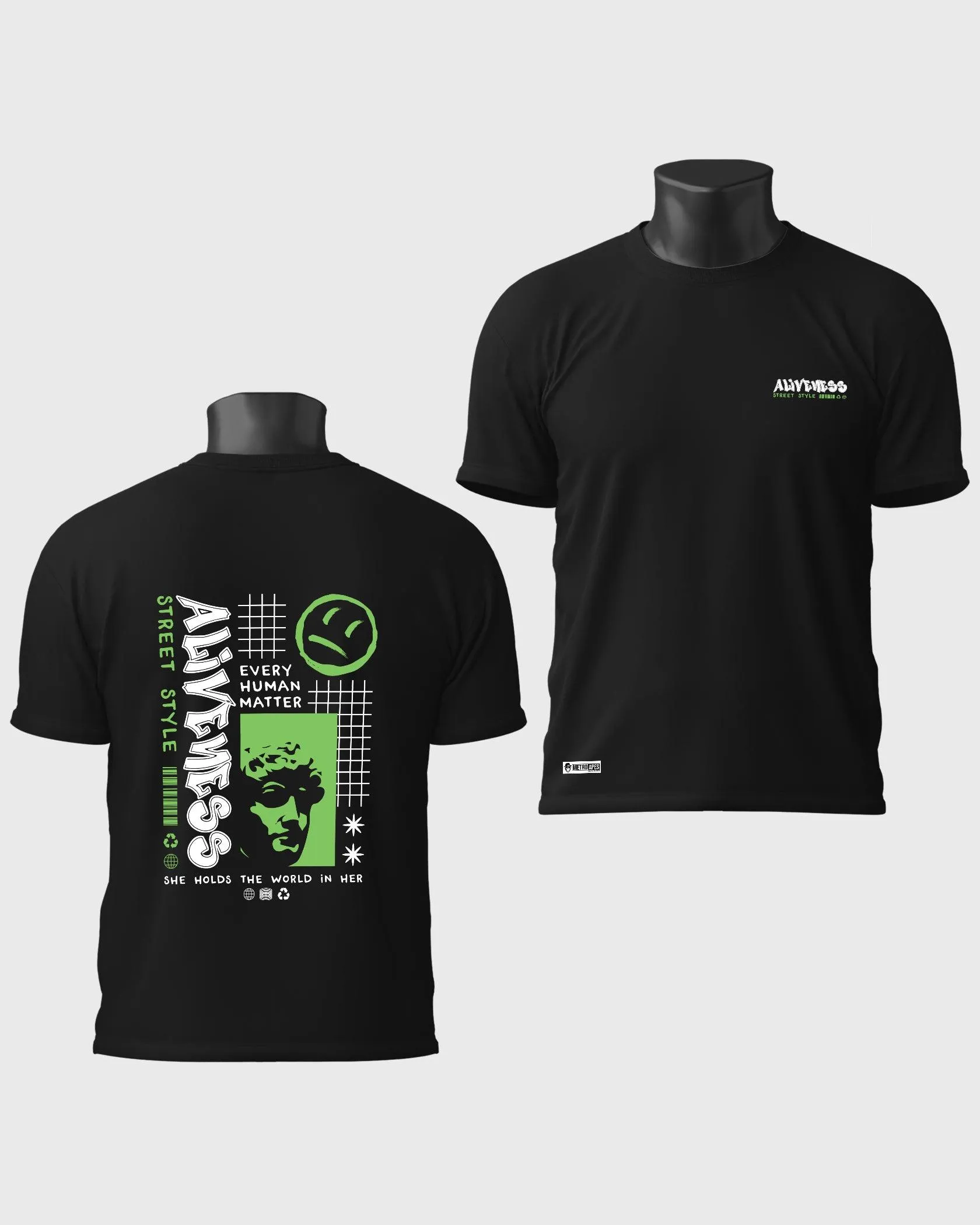 Mens Regular Tshirt Funky Funky Aliveness