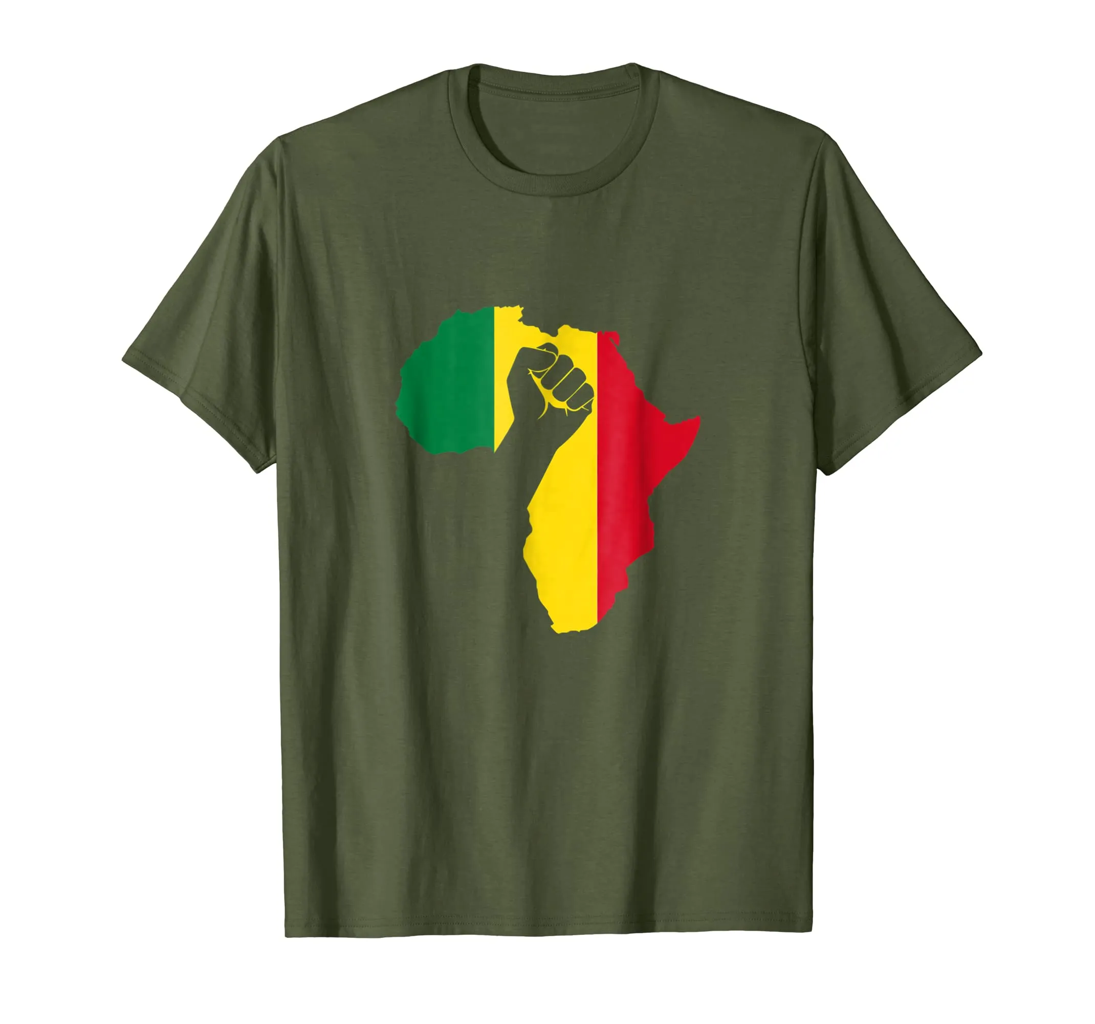 Mother Africa Black Power Raised Fist! Black Pride T-Shirt