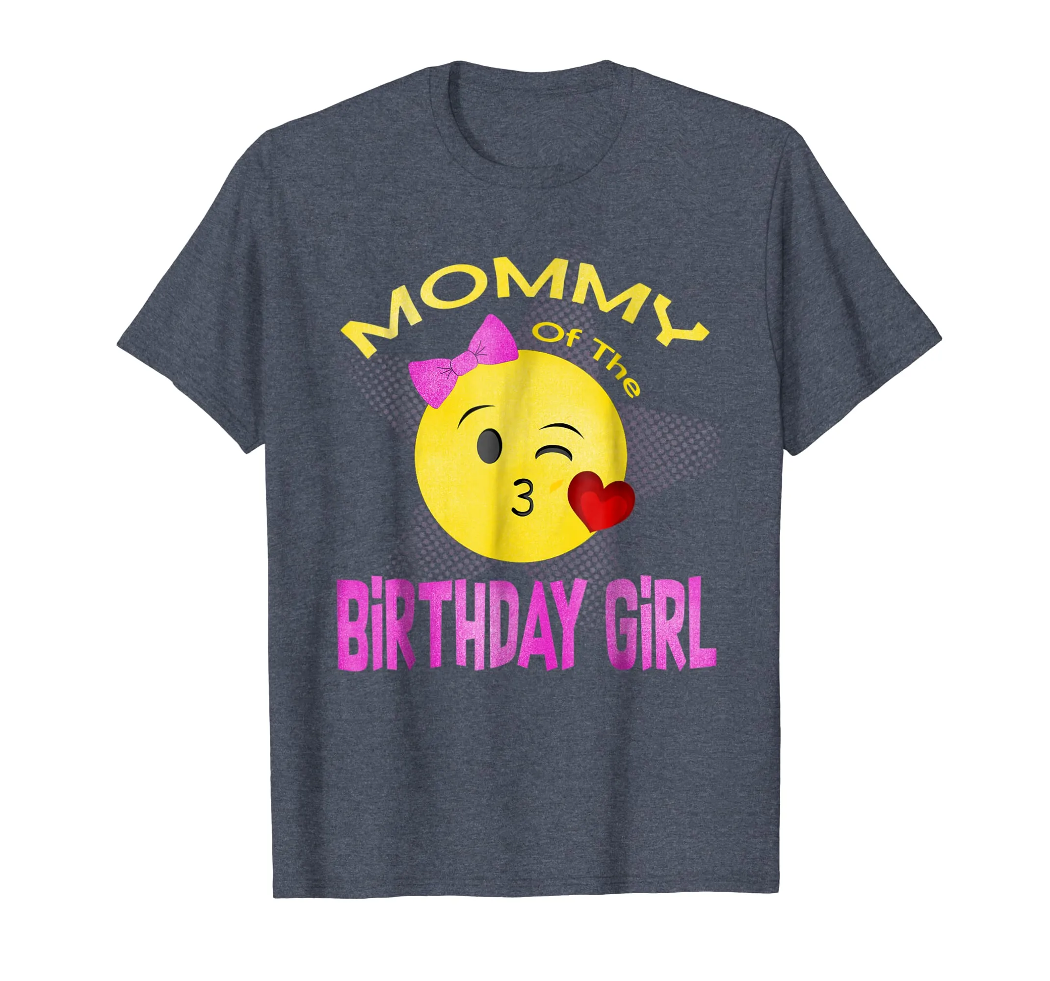 Mother Emoji Birthday Party T-Shirt Mommy Daughter Tee Shirt