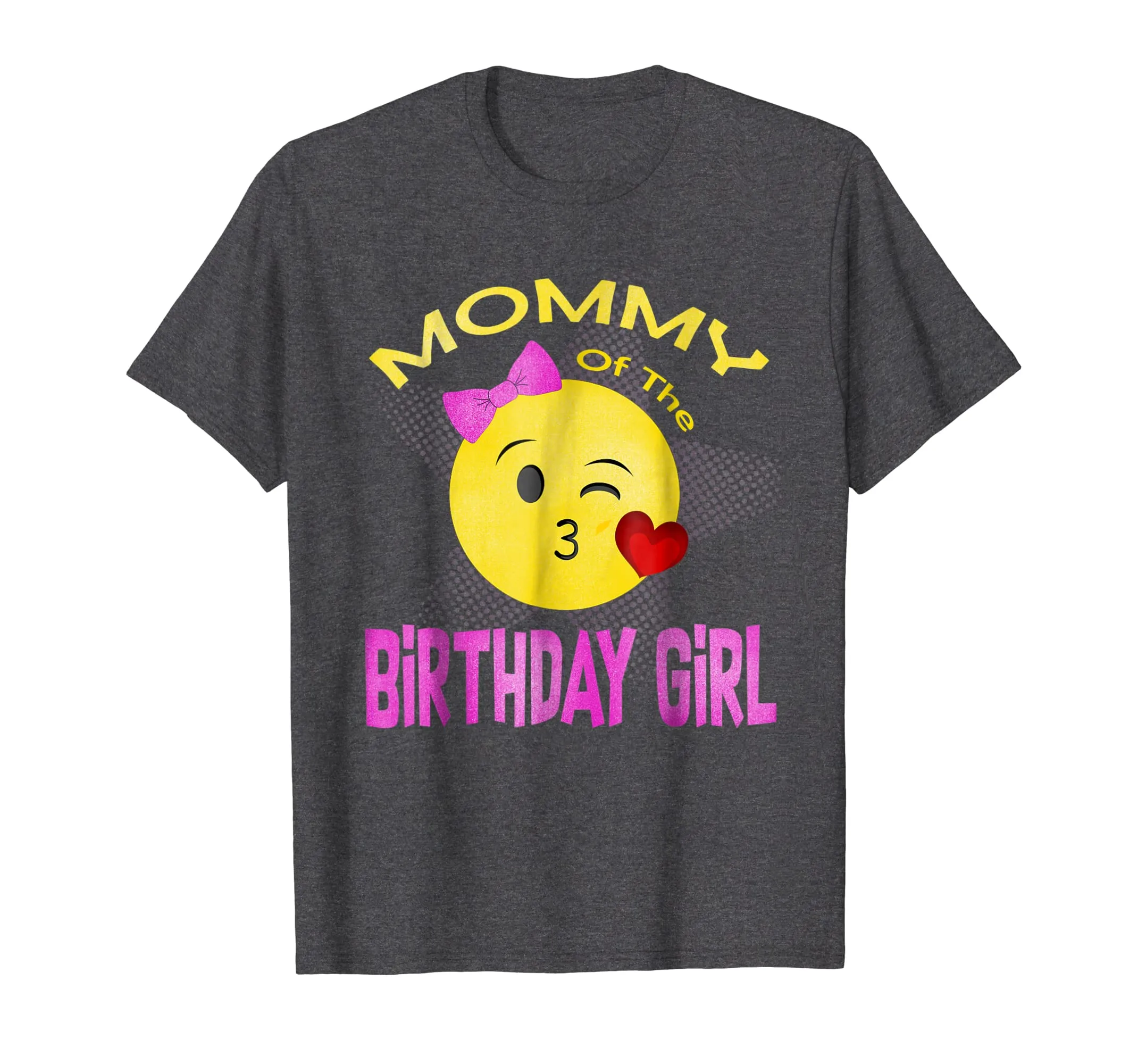 Mother Emoji Birthday Party T-Shirt Mommy Daughter Tee Shirt