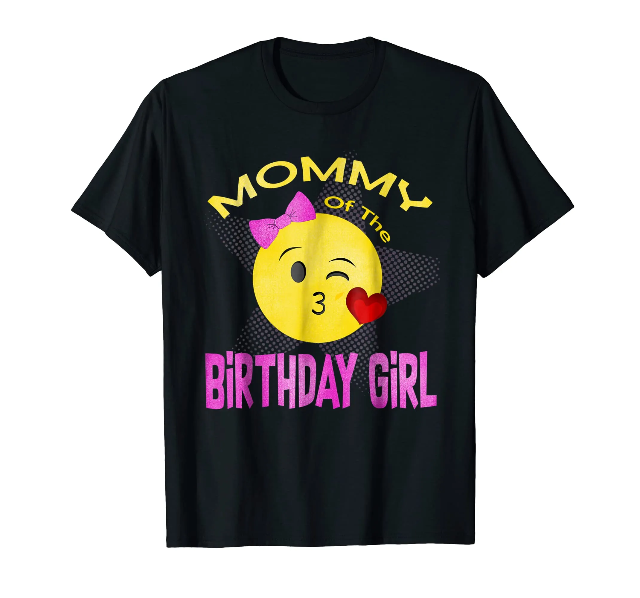 Mother Emoji Birthday Party T-Shirt Mommy Daughter Tee Shirt