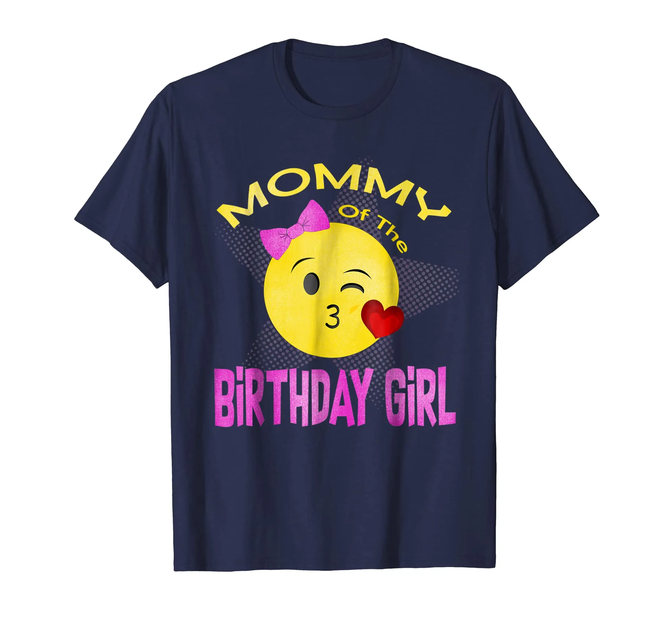 Mother Emoji Birthday Party T-Shirt Mommy Daughter Tee Shirt
