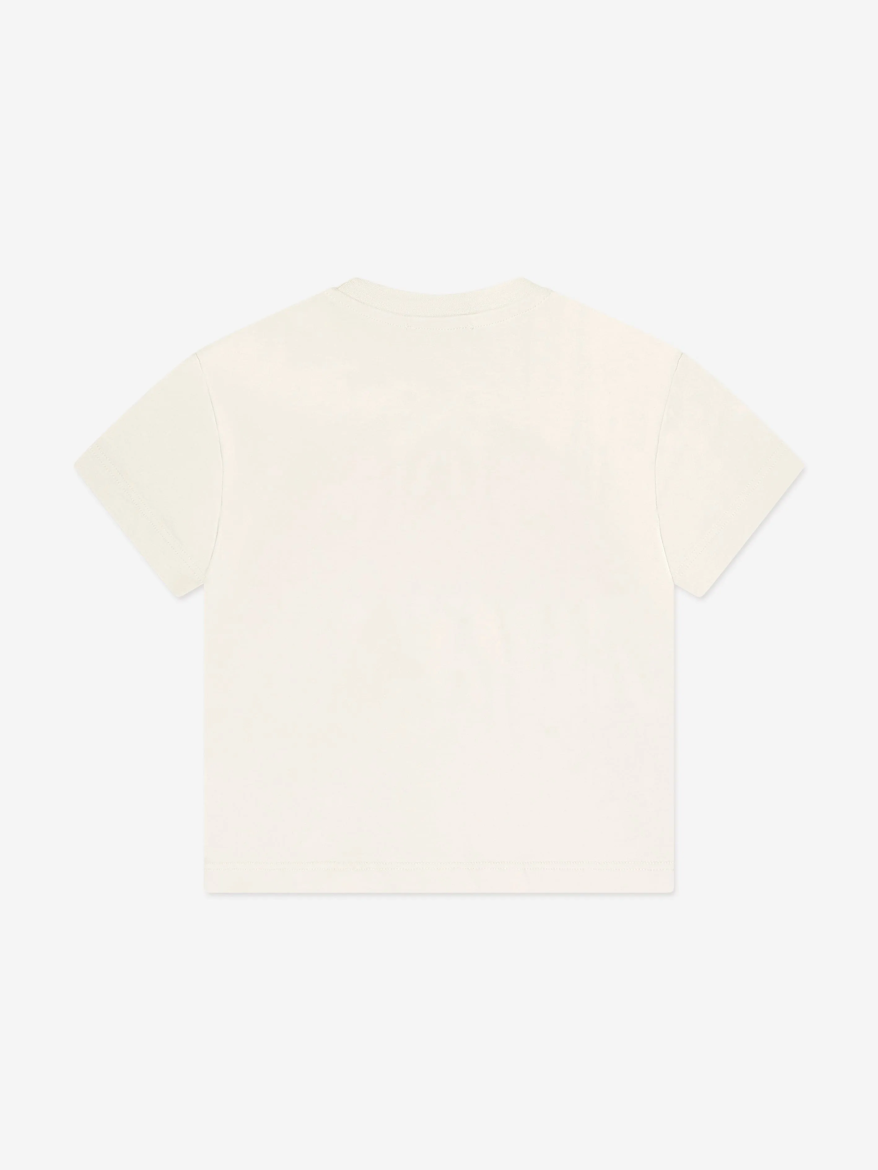 MSGM Boys Logo T-Shirt in Ivory