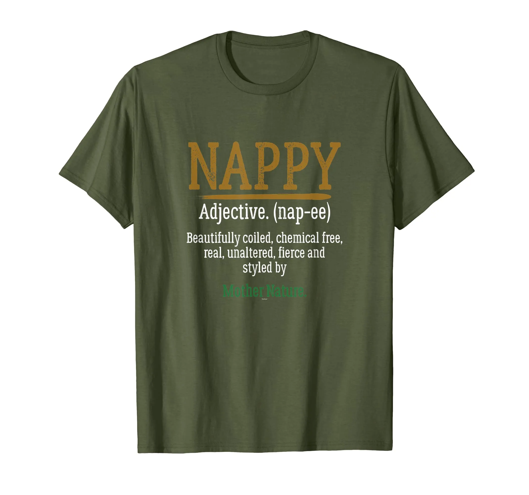 Nappy Definition Mother Nature Graphic Art T Shirt