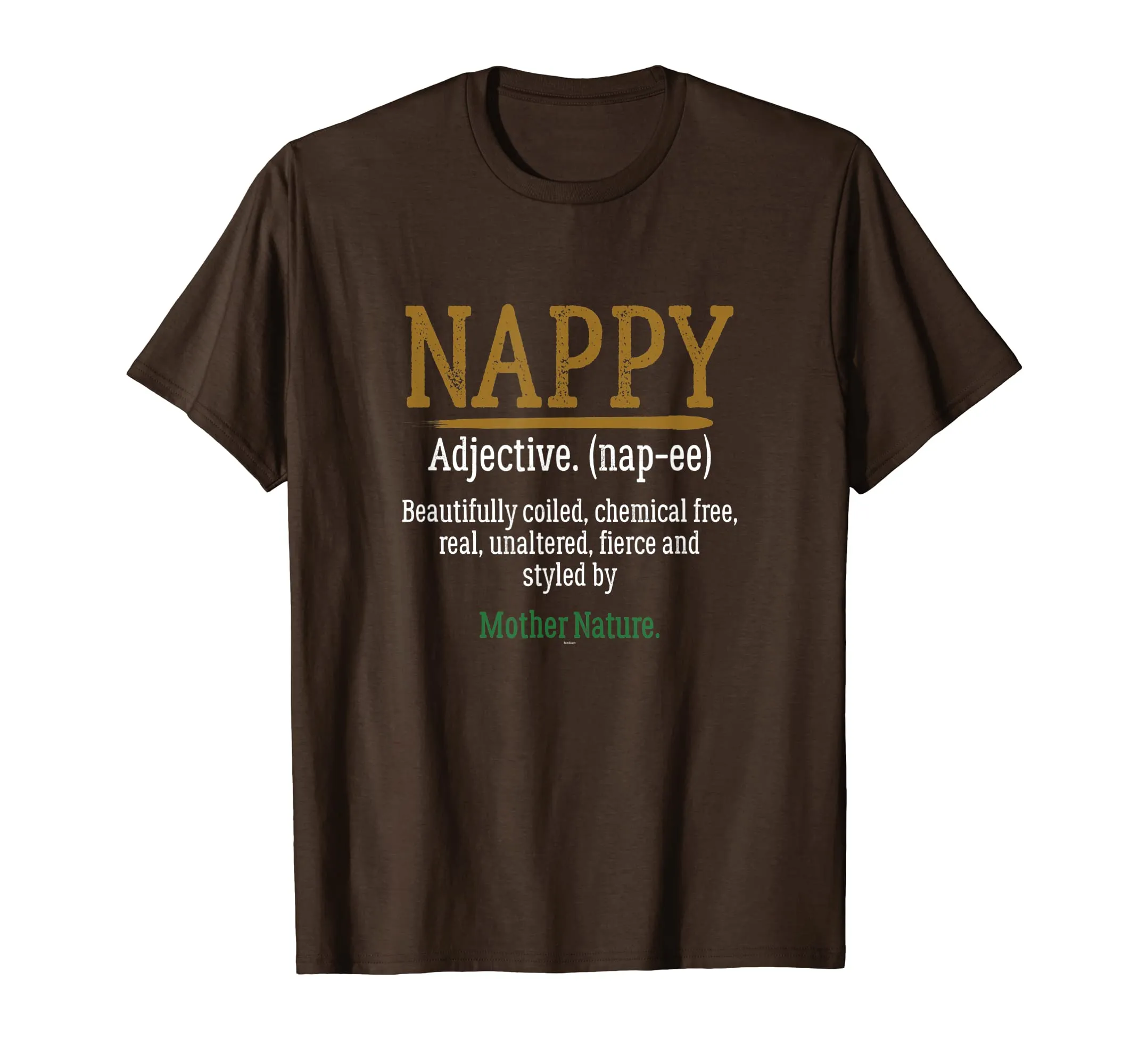 Nappy Definition Mother Nature Graphic Art T Shirt