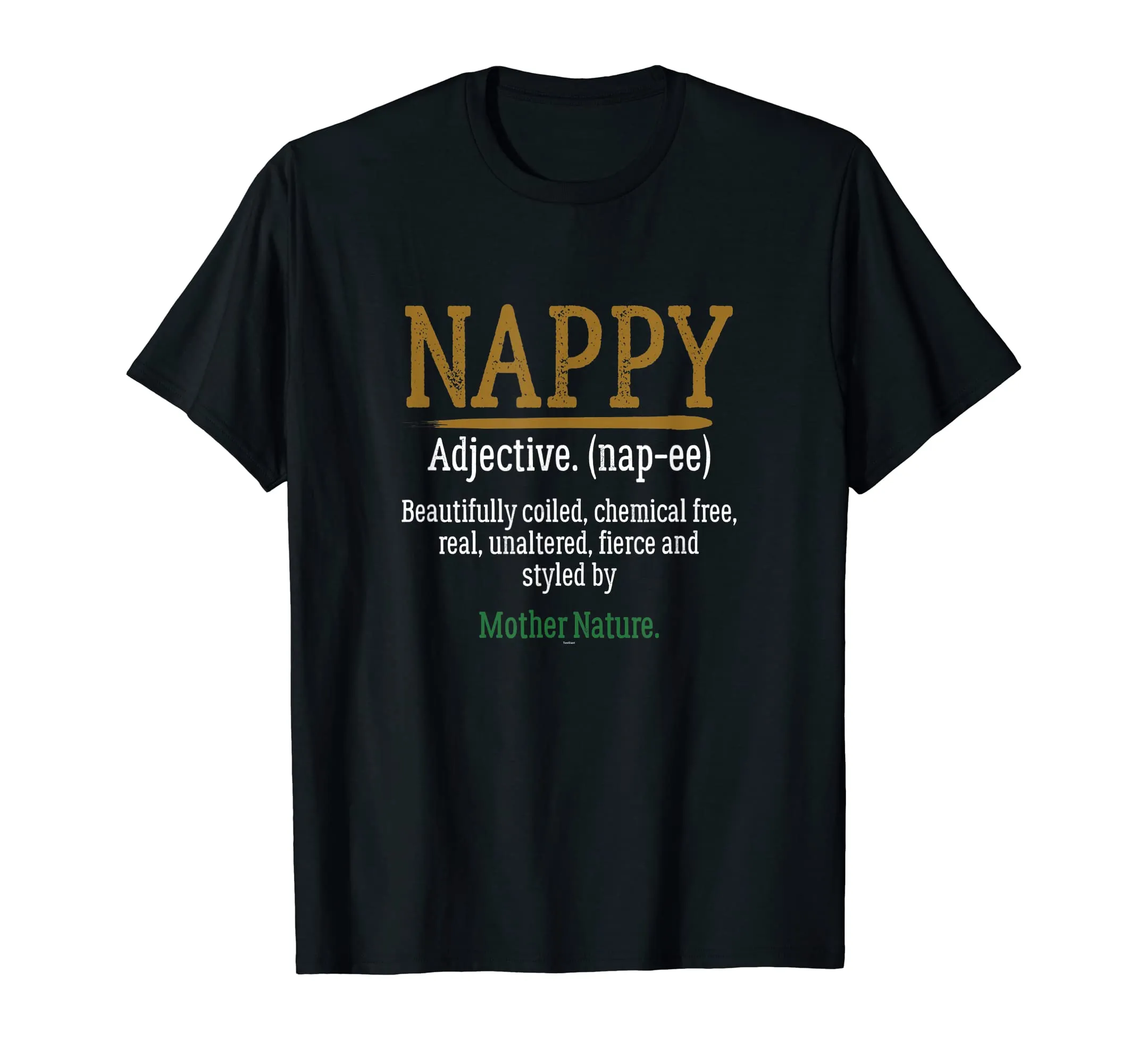 Nappy Definition Mother Nature Graphic Art T Shirt