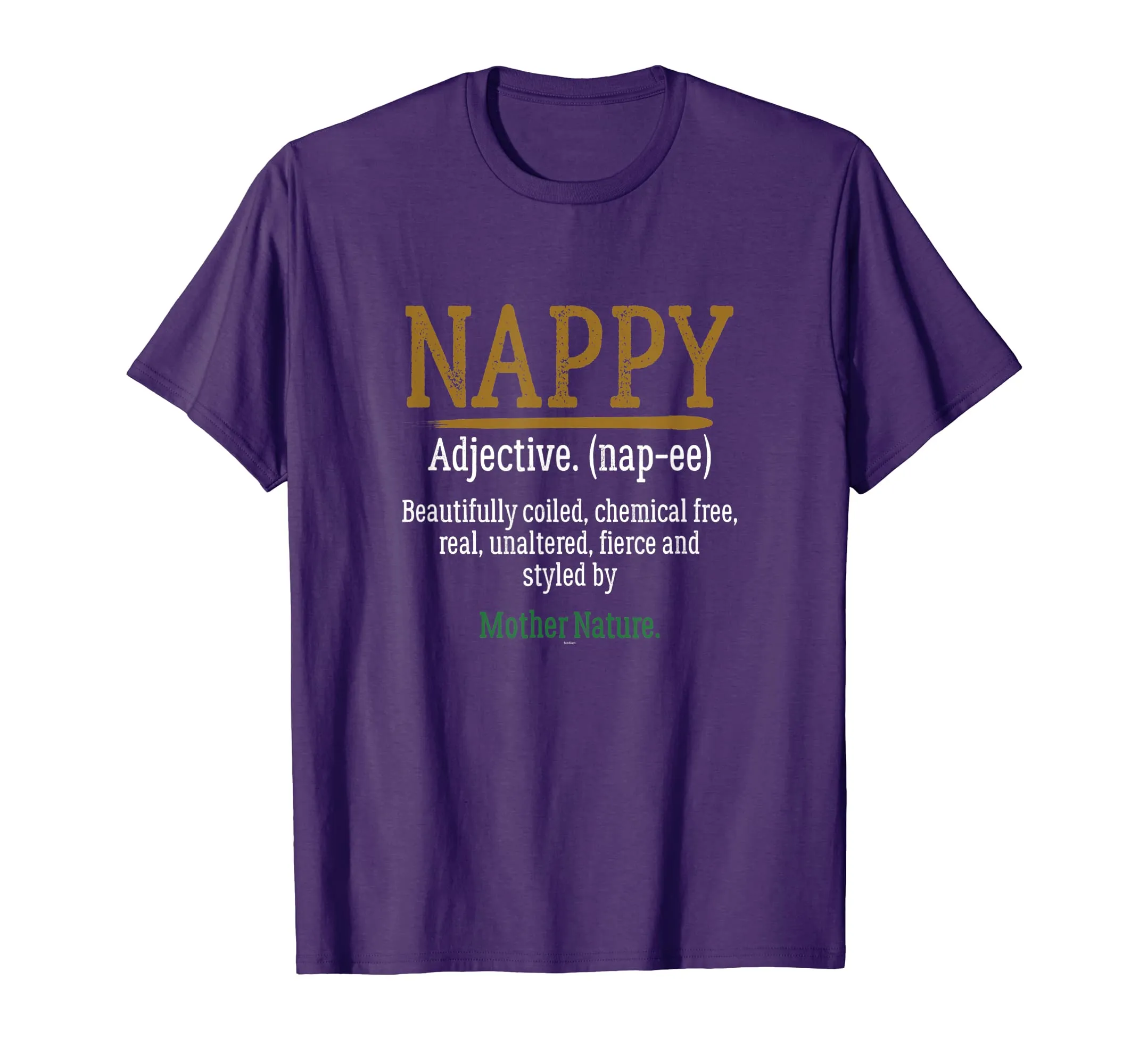 Nappy Definition Mother Nature Graphic Art T Shirt