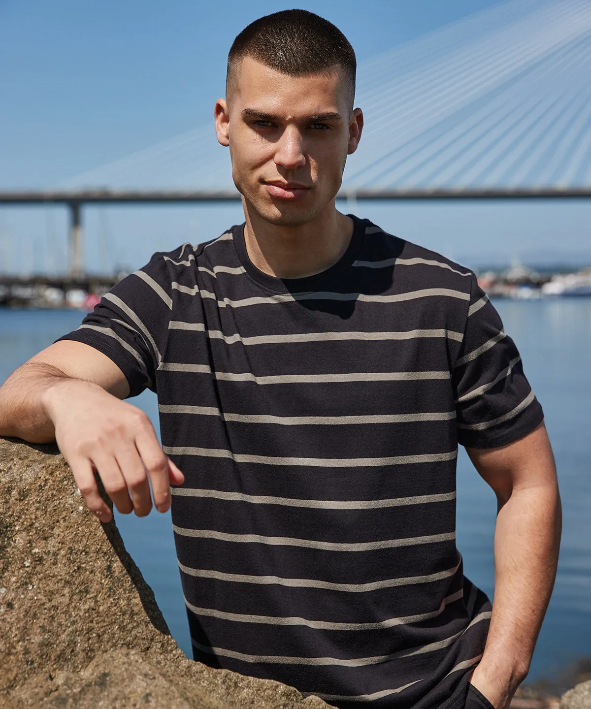 Navy/Marine - Striped T