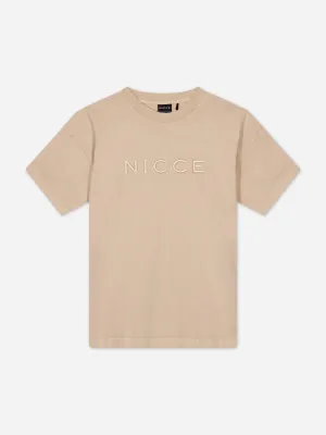 NICCE Mens Mercury Oversized T-Shirt | Stone