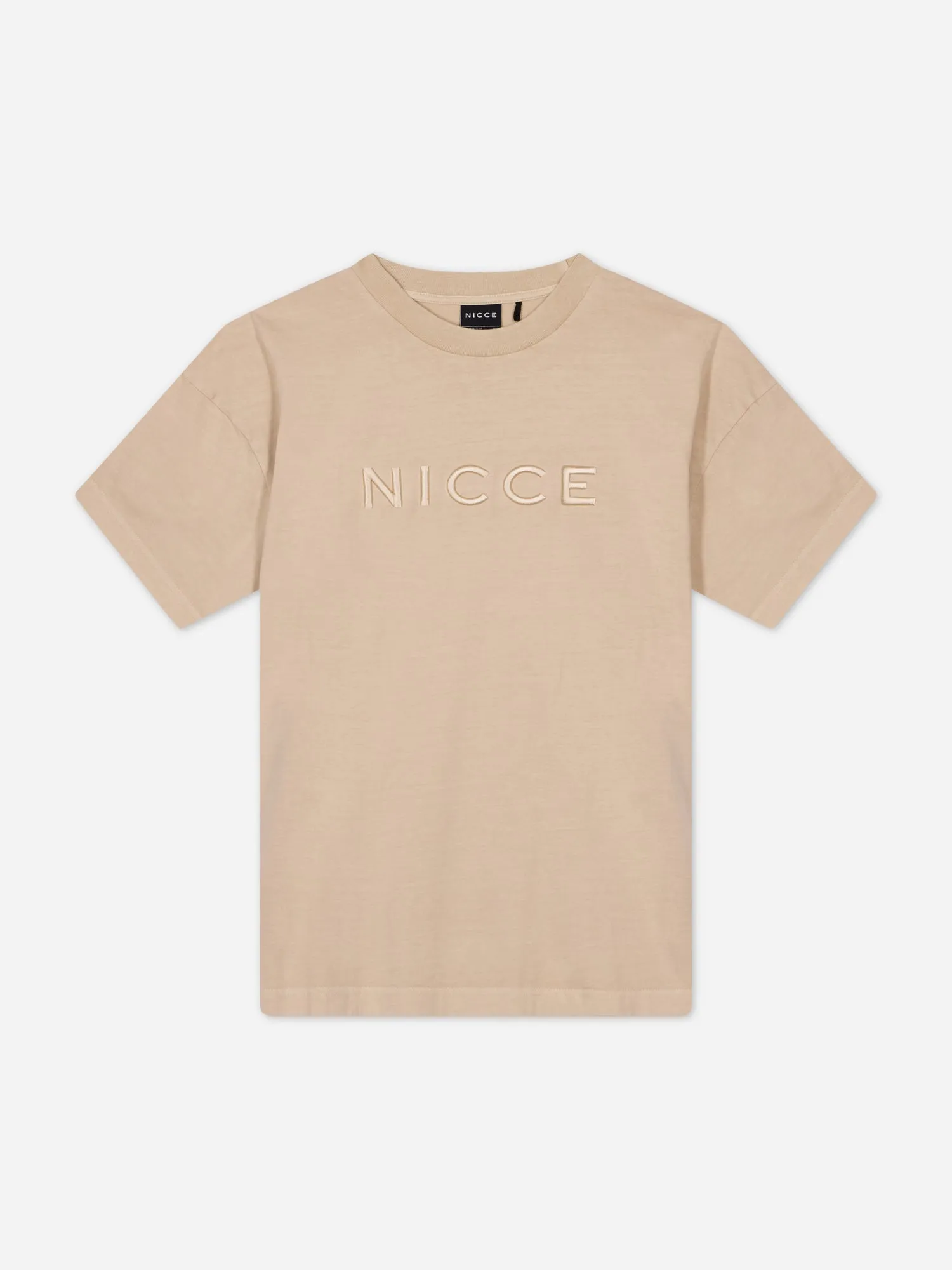 NICCE Mens Mercury Oversized T-Shirt | Stone