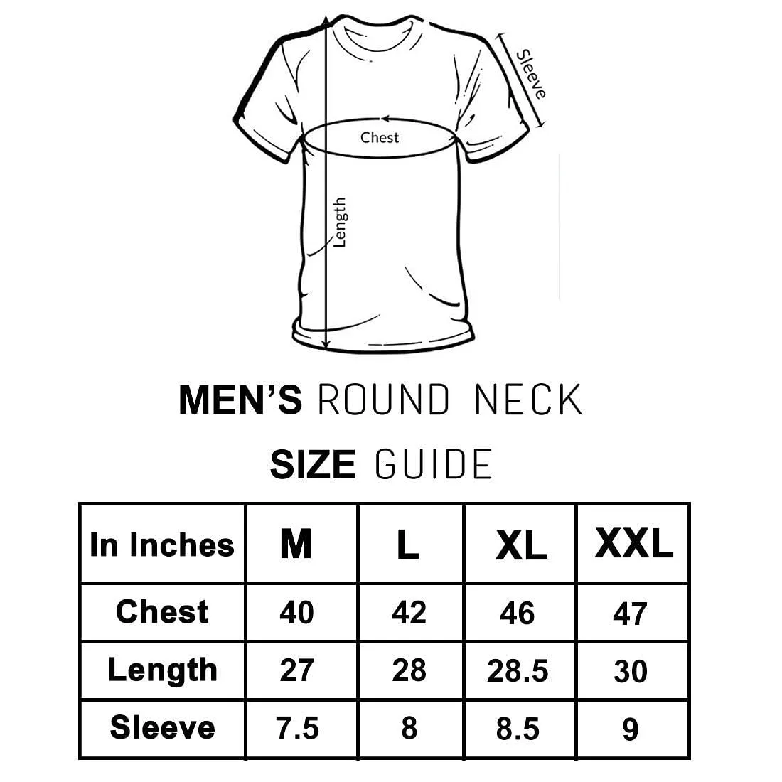 Nutcase Designer Round Neck Men's T-Shirt Wrinkle-Free Poly Cotton Tees - Hunted