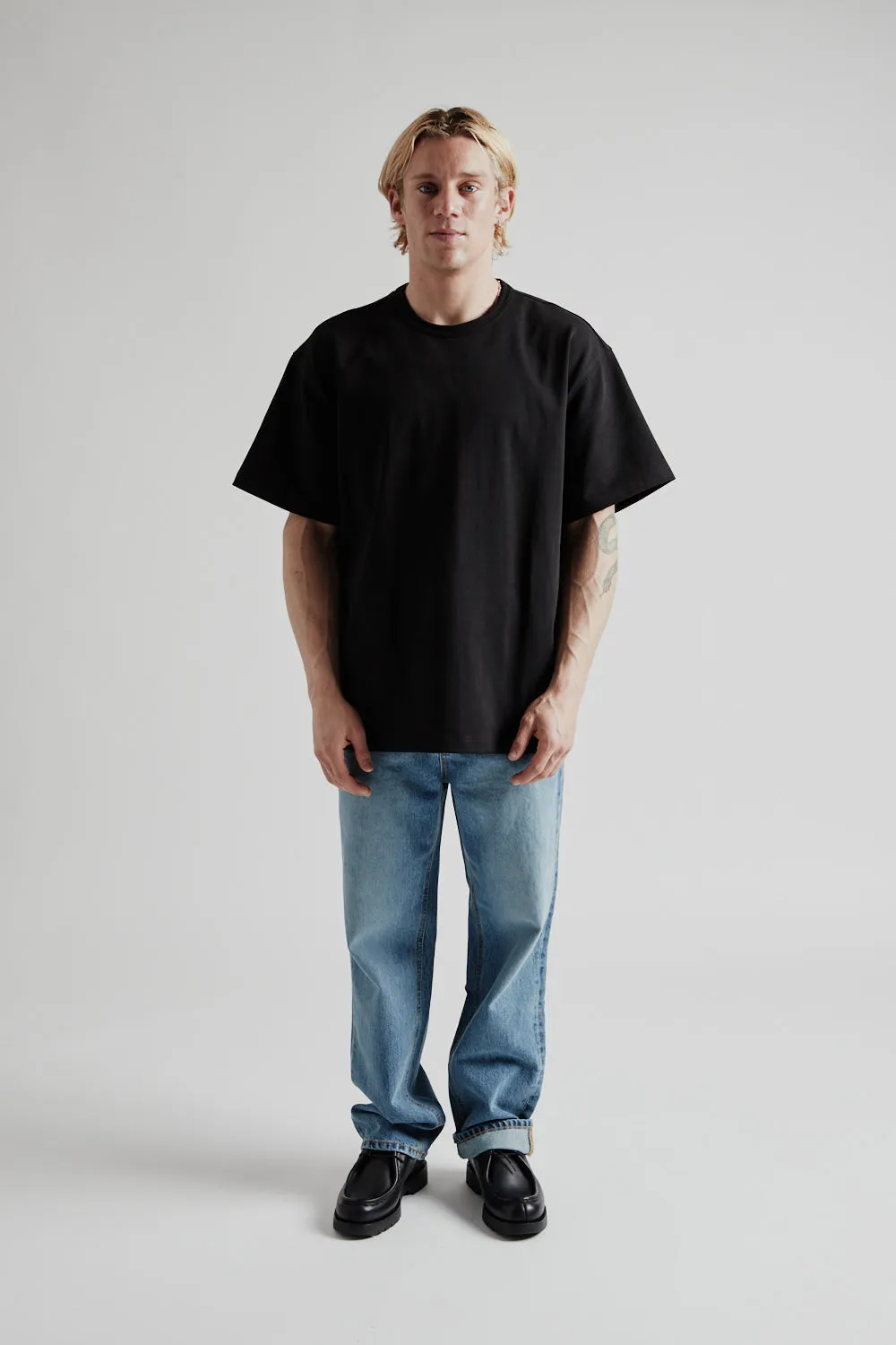 OG Double Rib Oversized Tee - Black