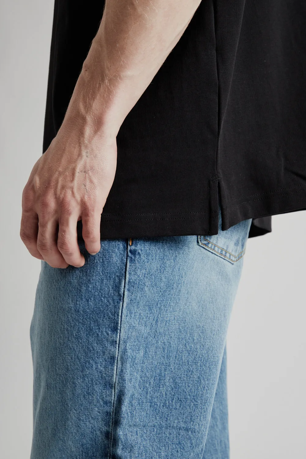 OG Double Rib Oversized Tee - Black