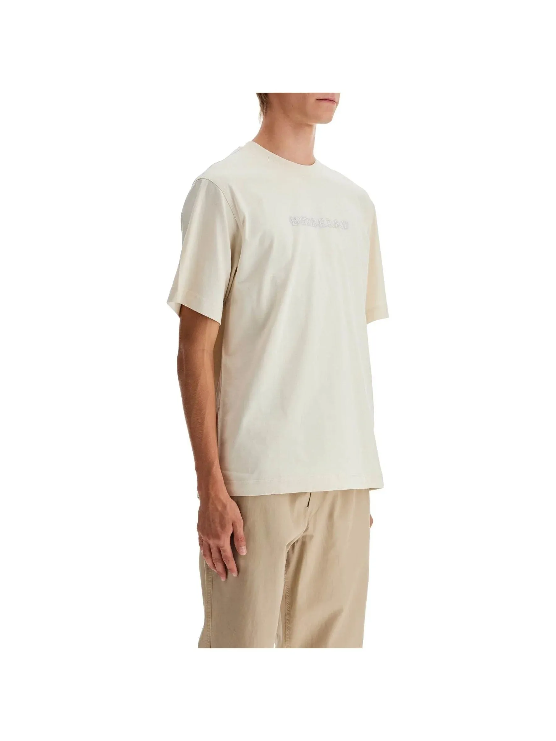Paisley Logo Print Organic Cotton T-Shirt