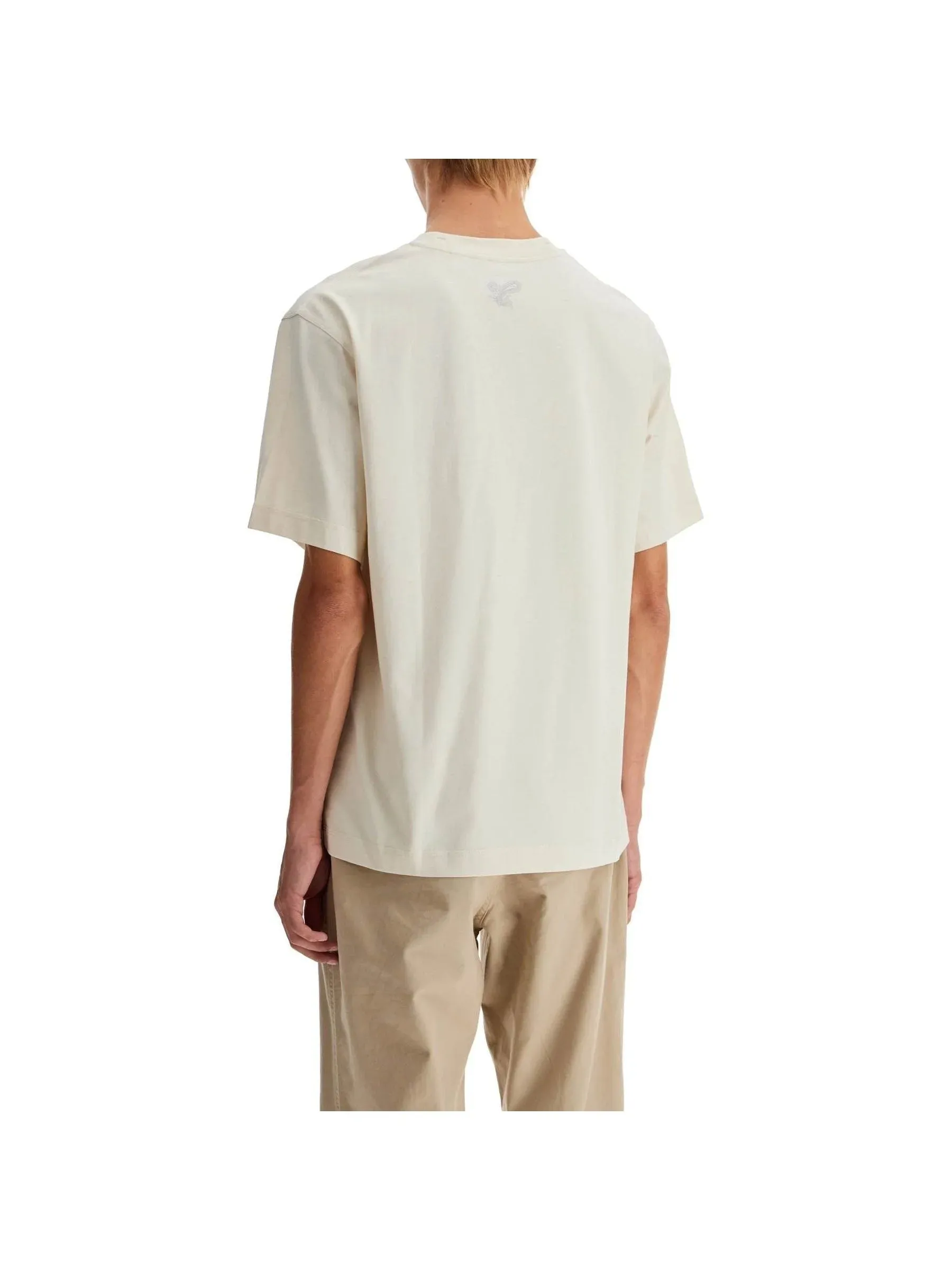Paisley Logo Print Organic Cotton T-Shirt