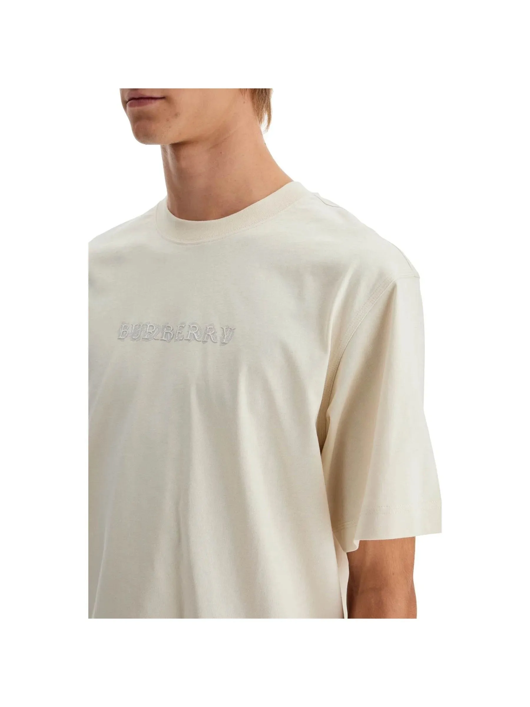 Paisley Logo Print Organic Cotton T-Shirt