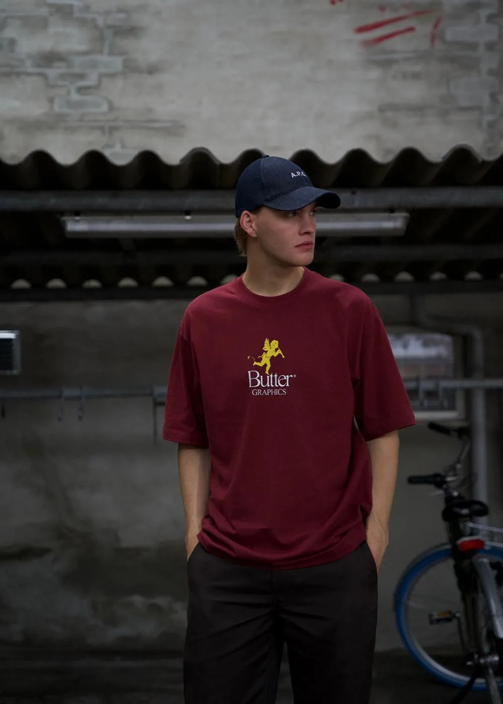 pixie logo tee - Burgundy