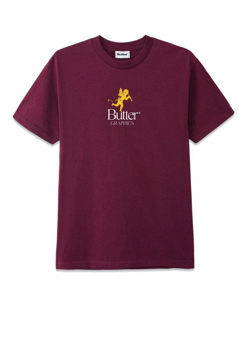 pixie logo tee - Burgundy