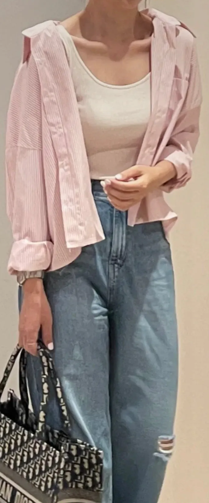 Pleated Back Loose Fit Shirts