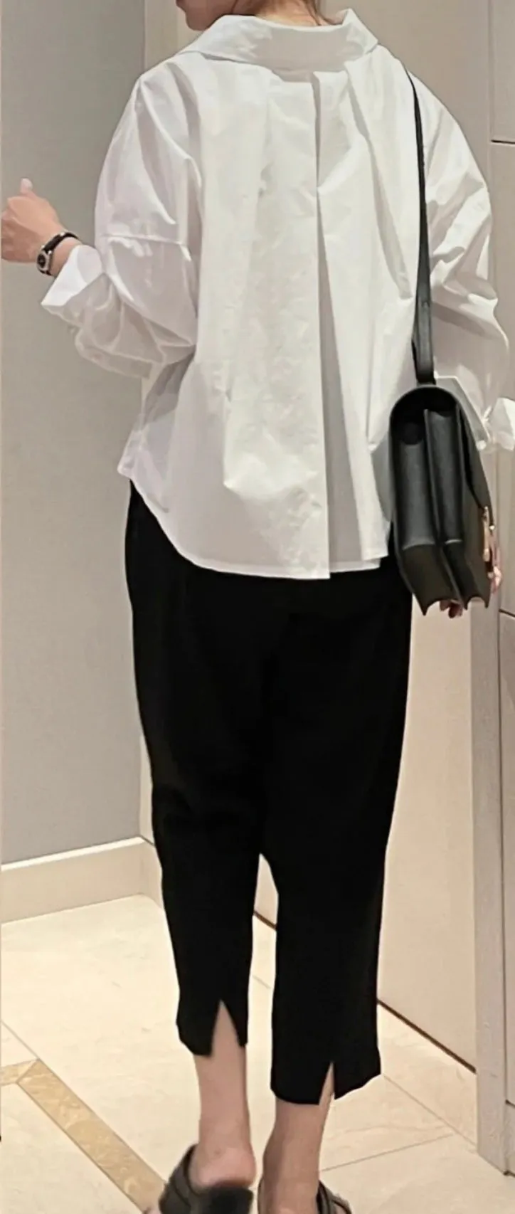 Pleated Back Loose Fit Shirts
