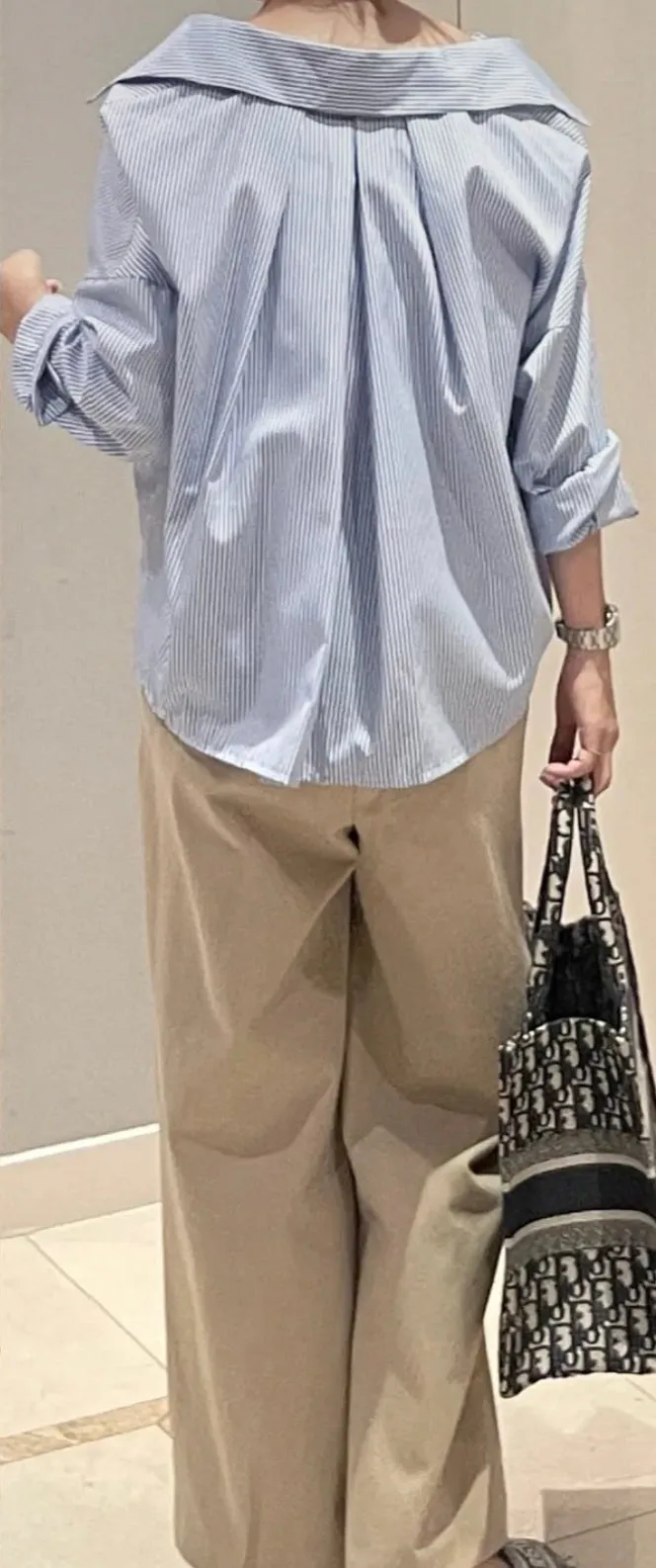 Pleated Back Loose Fit Shirts