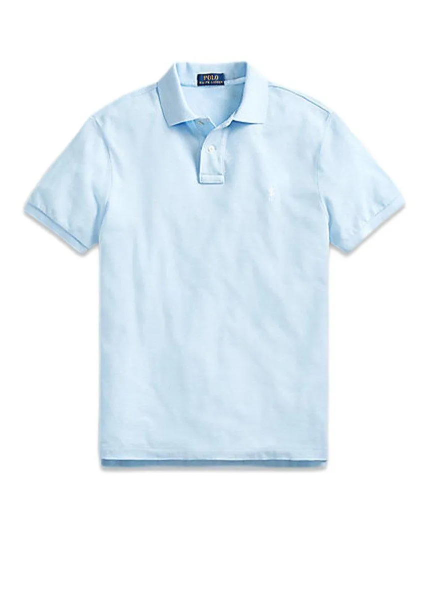 Polo Pique Custom Slim Fit - Light Blue
