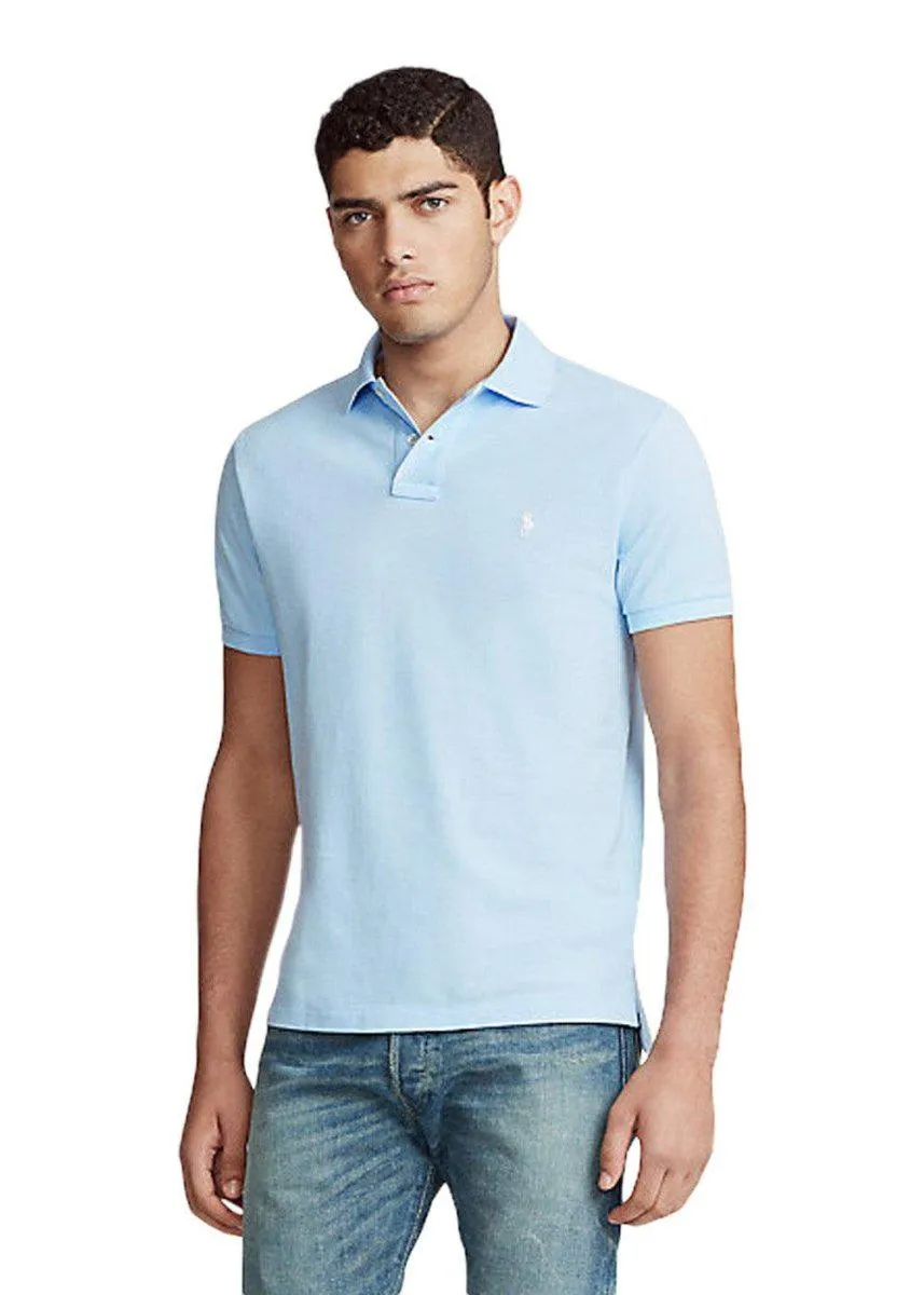 Polo Pique Custom Slim Fit - Light Blue