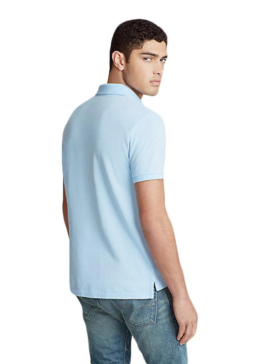 Polo Pique Custom Slim Fit - Light Blue