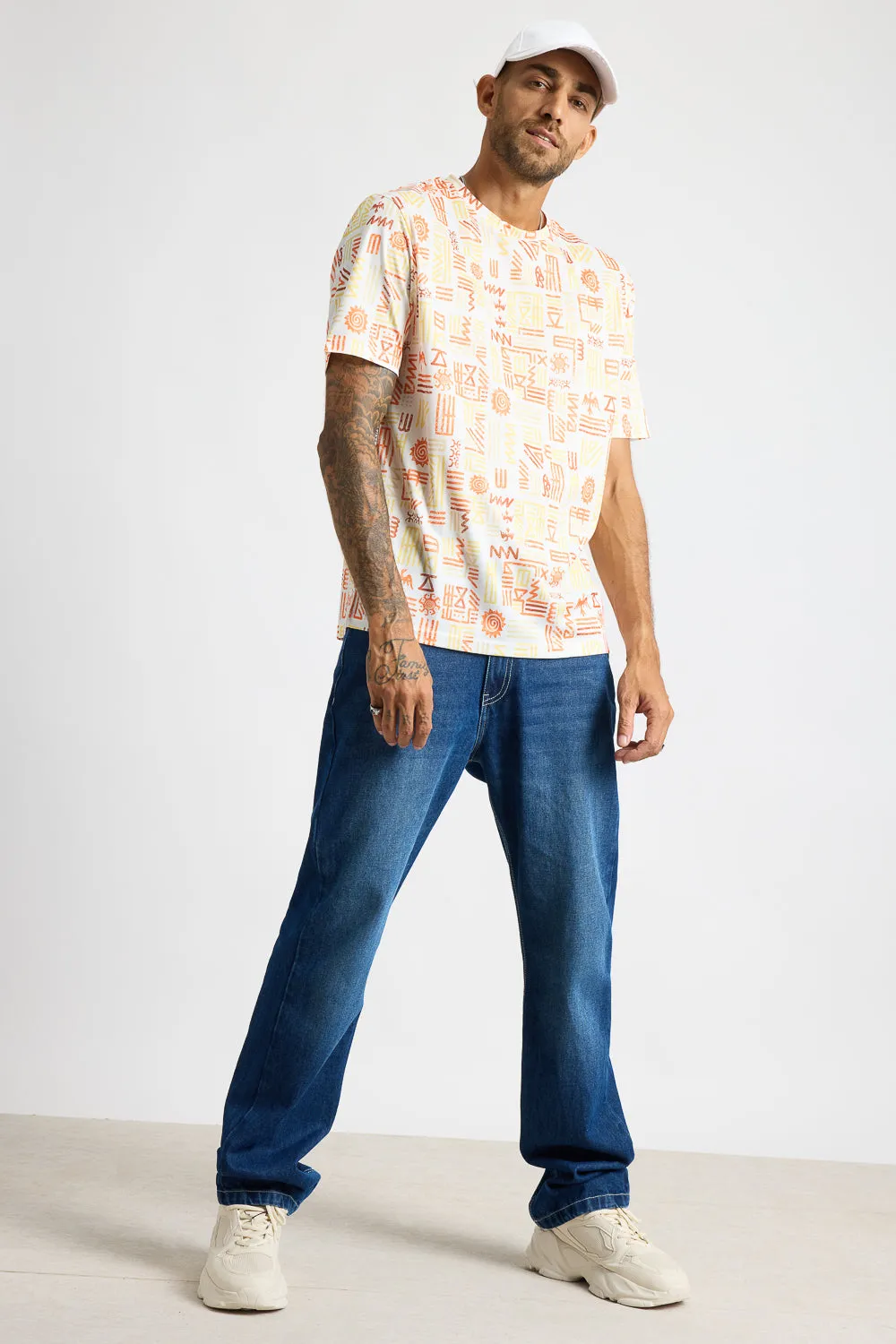 Printed Men's T-Shirt - Kinetic Kaleidoscope