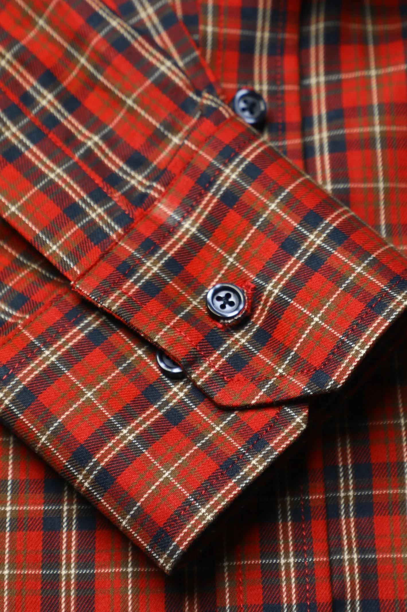 Rust Tartans Check Casual Shirt