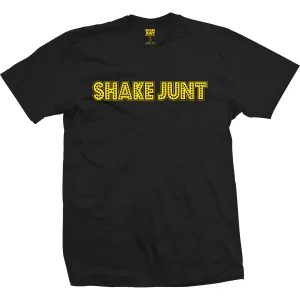 Shake Junt Stretch Logo T-Shirt Medium - Black/Yellow