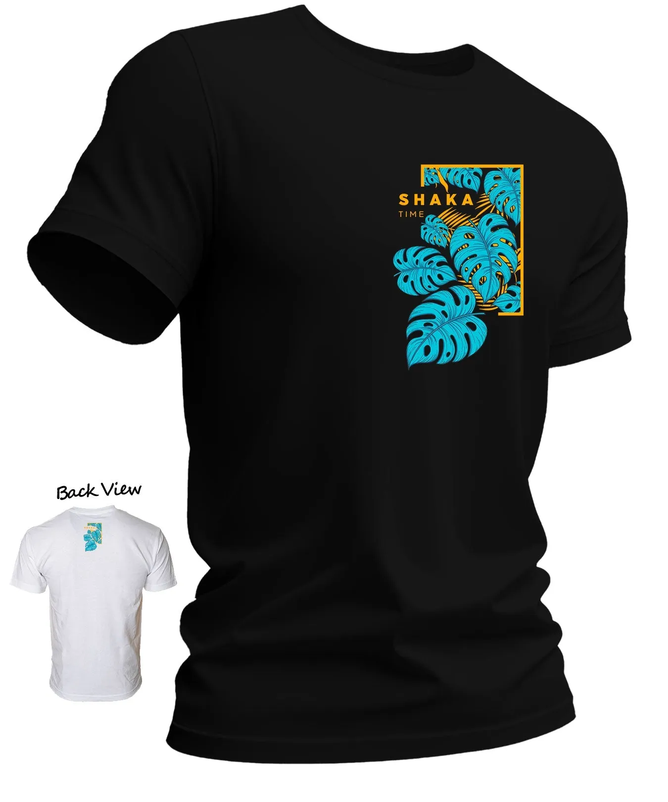 Side Monstera Panel ShakaTime Cool T-Shirt
