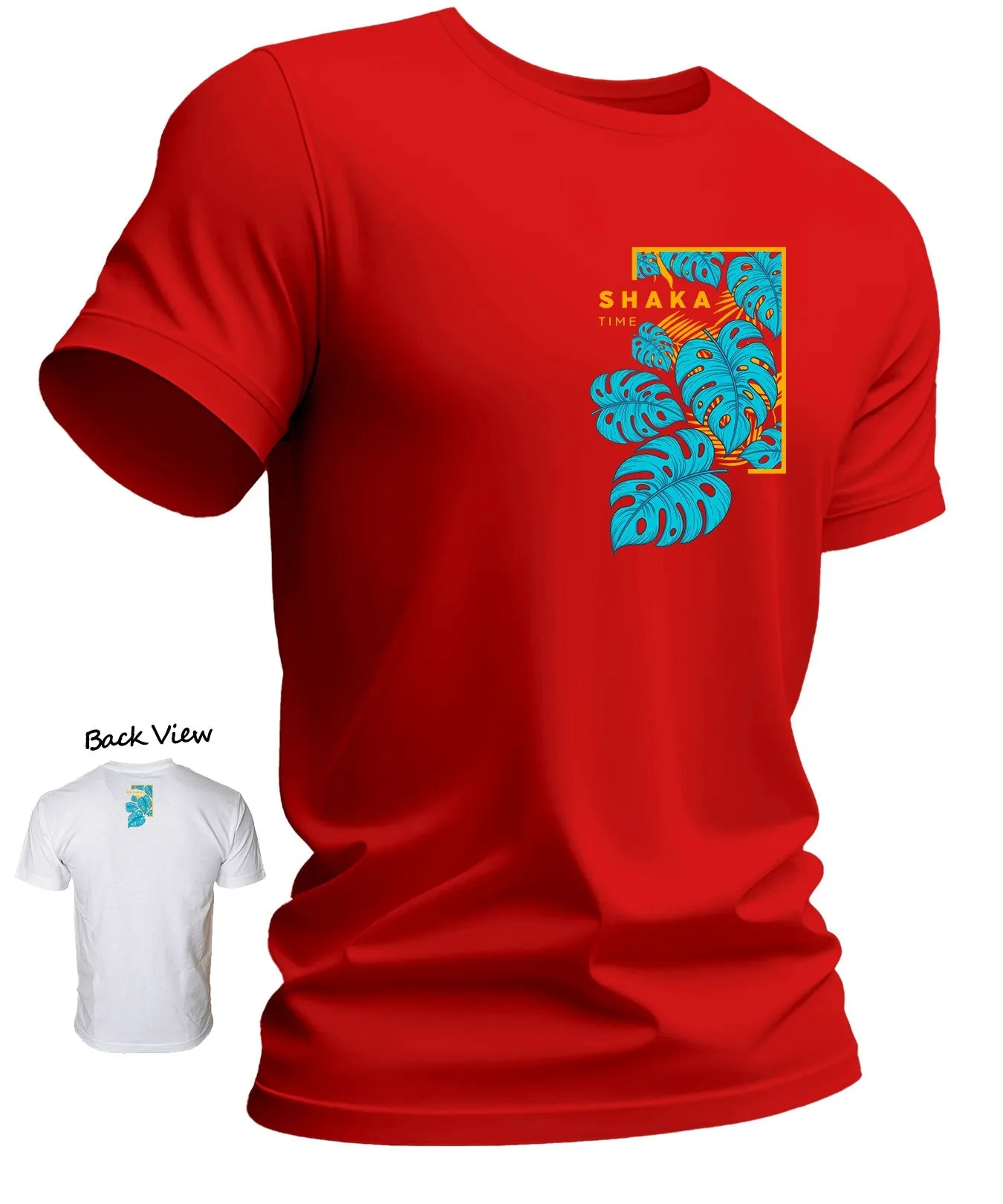 Side Monstera Panel ShakaTime Cool T-Shirt